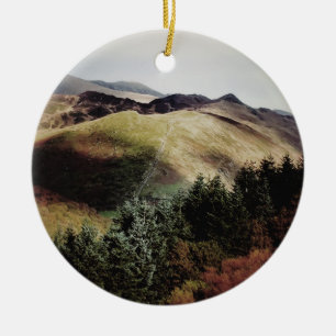 MOUNTAIN VIEWS OF WALES CERAMIC TREE DECORATION