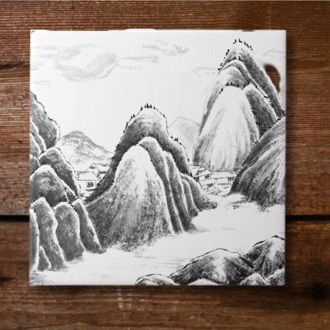 Mountain Village - Ink Tile (Creator Uploaded)