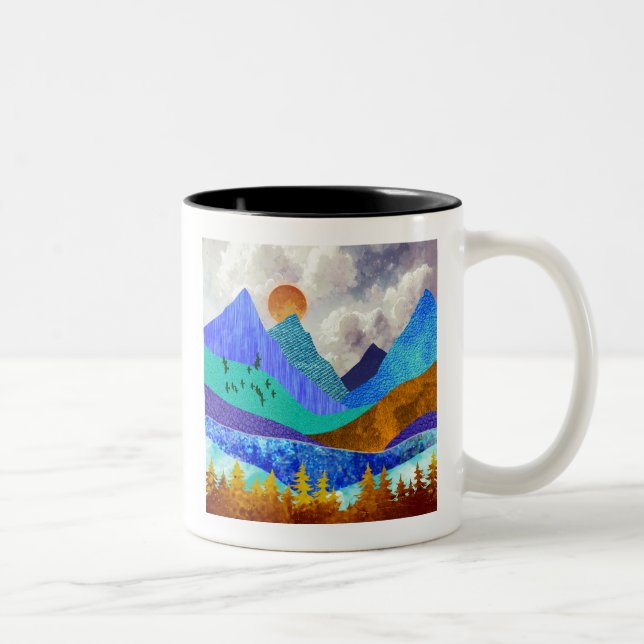 Mountain Vista Two-Tone Coffee Mug (Right)