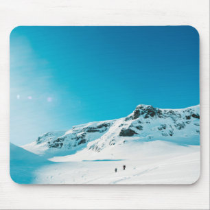 mountain walking mouse mat
