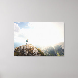 Mountain wanderer canvas print