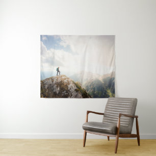Mountain wanderer tapestry