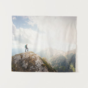 Mountain wanderer tapestry