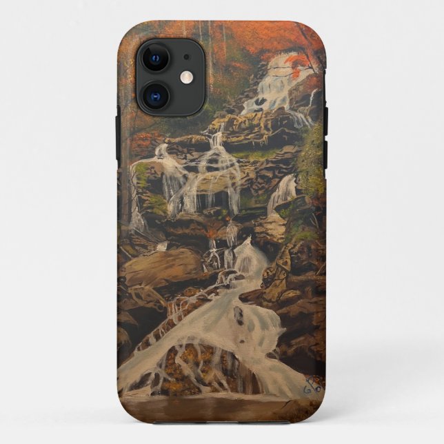 Mountain Water Fall,  Original Art by Gary Poling  Case-Mate iPhone Case (Back)
