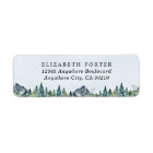 Mountain Watercolor Elegant Rustic Themed Wedding