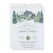 Mountain Watercolor Elegant Rustic Themed Wedding