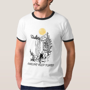 Mountain Waterfall Hiking AdvenMen's Basic T-Shirt