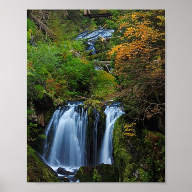 Mountain Waterfall Poster (Front)