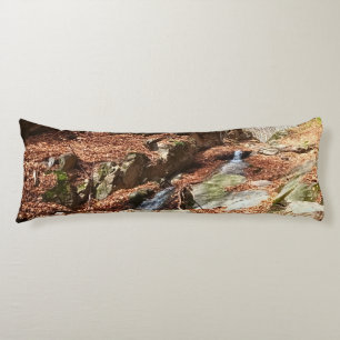 Mountain Waterfall - Wild Nature Romania Body Cushion