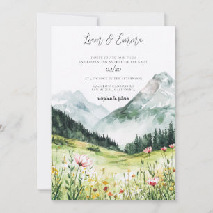 Mountain Wedding Invitation