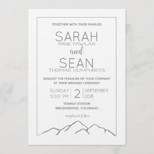 Mountain Wedding Invitation
