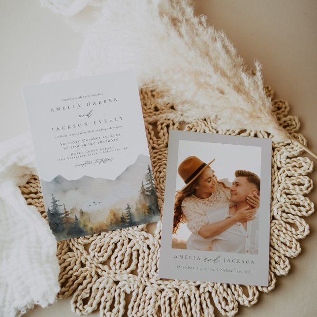 Mountain Wedding Invitation (Creator Uploaded)
