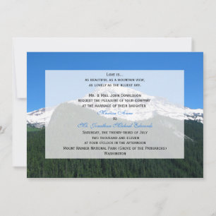 Mountain Wedding Invitation