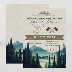 Mountain Wedding/Party Invite