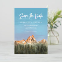 Mountain Wedding Save The Date