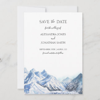 Mountain Wedding Save the Date Invitation