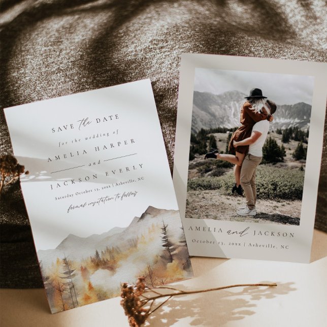 Mountain Wedding Save The Date Invitation (Creator Uploaded)
