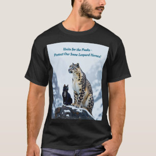 Mountain Whiskers: Felini Meets the Snow Leopard T-Shirt
