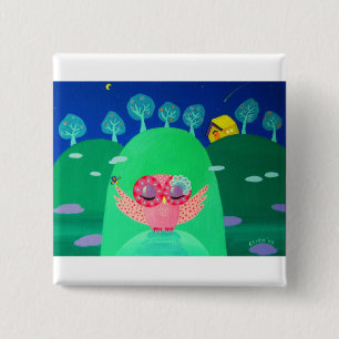 Mountain Whispers 15 Cm Square Badge