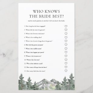 Mountain Who Knows The Bride Best Game Cards