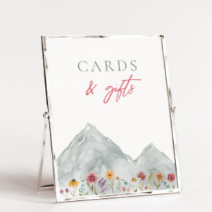 Mountain Wildflower Cards & Gifts Sign