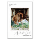 Mountain Wildflower | Photo Table Number Card