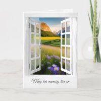 Mountain Wildflower Sympathy Window