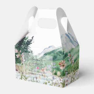 Mountain Wildflower   Wedding Hangover Kit Favour Box