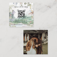 Mountain Wildflower Wedding Website | QR Code