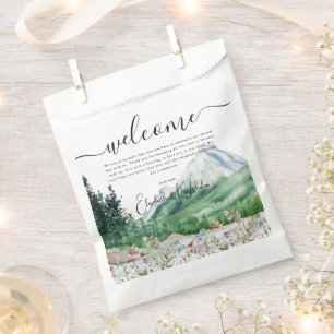 Mountain Wildflower   Wedding Welcome Favour Bags