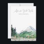 Mountain Wildflower Wedding Well Wishes and Advice<br><div class="desc">This beautiful wedding well wishes and advice card is perfect for a rustic mountain wedding and can be used for any event. Perfect for Weddings, Bridal Showers, Engagement Party, Bachelorette Party and more. Heartfelt messages for the bride and groom to treasure for years to come. A fun bridal shower activity....</div>