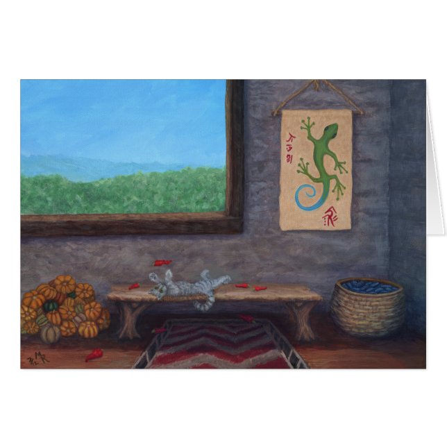 Mountain Window Art Card (Front Horizontal)