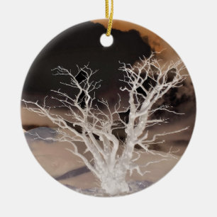 MOUNTAIN WINTER CERAMIC TREE DECORATION