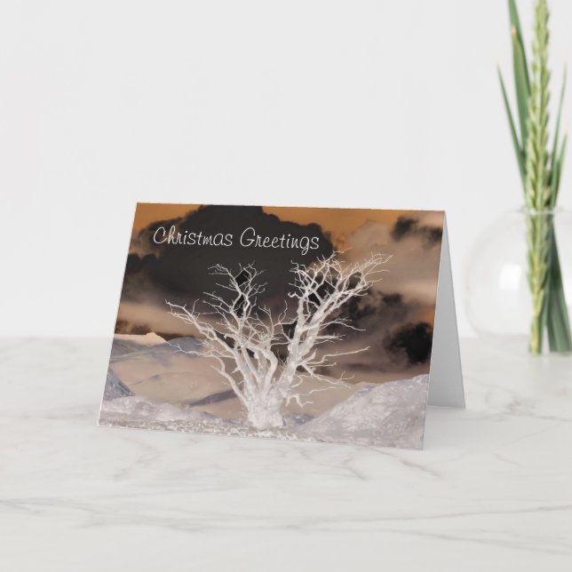 MOUNTAIN WINTER HOLIDAY CARD (Front)