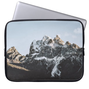 MOUNTAIN WITH SNOW CAP DURING DAYTIME LAPTOP SLEEVE