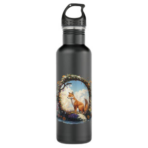 Mountain Woodland Animals Fox Nature 710 Ml Water Bottle