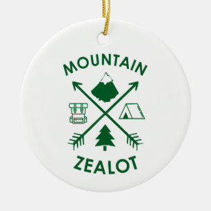 Mountain Zealot Ceramic Tree Decoration