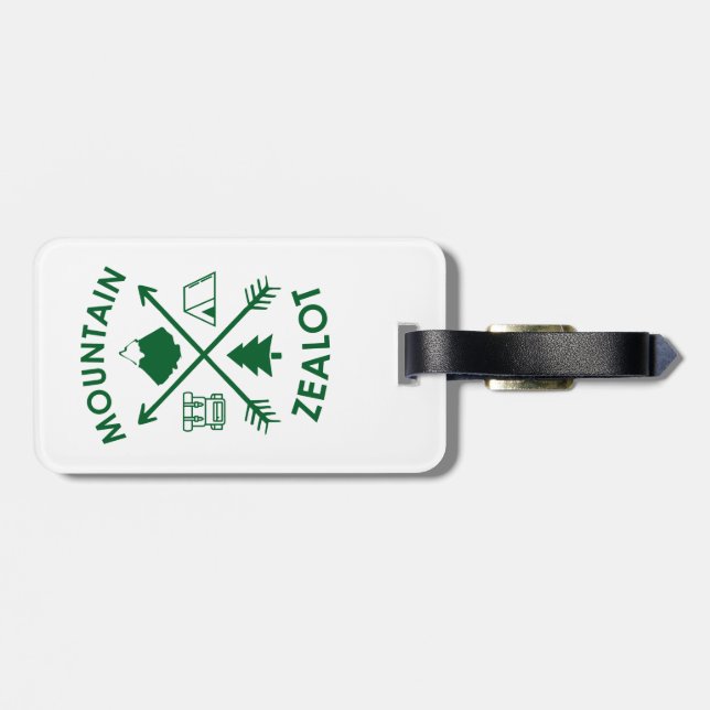 Mountain Zealot Luggage Tag (Back Horizontal)