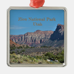 Mountain Zion National Park Metal Tree Decoration