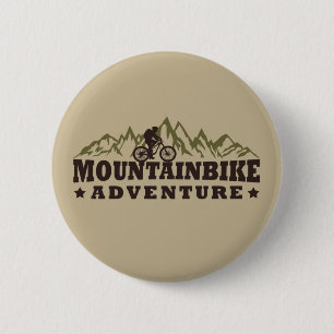 Mountainbike adventure 6 cm round badge