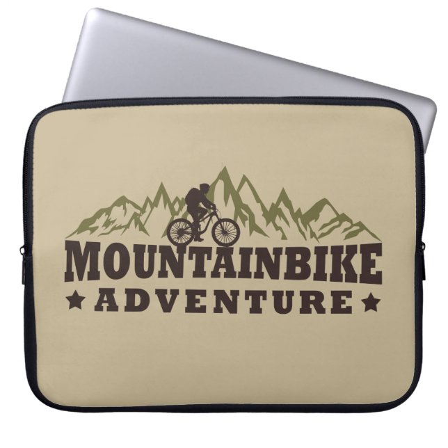 Mountainbike adventure laptop sleeve (Front)