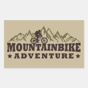 Mountainbike Adventure - Mountain Bike Rectangular Sticker