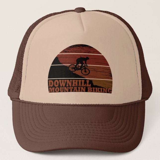 Mountainbike Downhill Trucker Hat (Front)