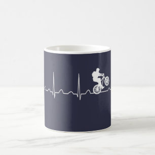 Mountainbike Heartbeat Coffee Mug