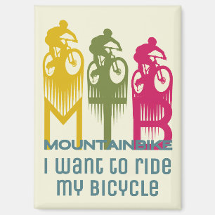 Mountainbike MTB Mountainbiker gift accessory  Magnet
