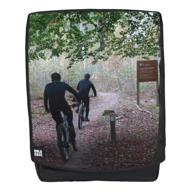 Mountainbikers on Trail Backpack (Front)