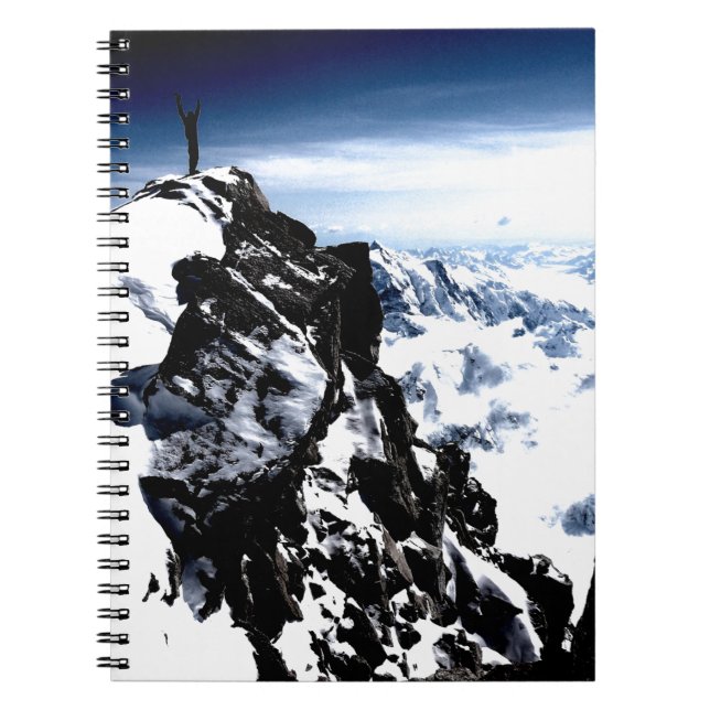 Mountaineer Achievement Snow Winter Notebook (Front)