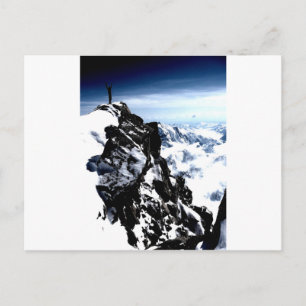 Mountaineer Achievement Snow Winter Postcard