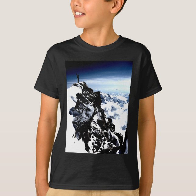 Mountaineer Achievement Snow Winter T-Shirt (Front)