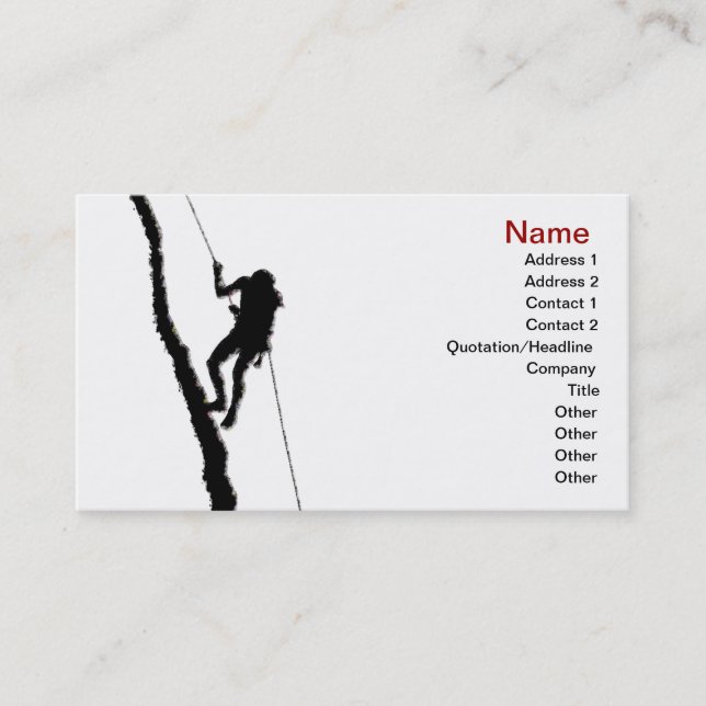 Mountaineer Business Card (Front)